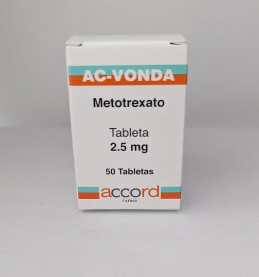 AC-VONDA Cja/Fco. c/50 TABS. 2.5 MG.Metotrexato  2.5mg. (Tabs. Orales).